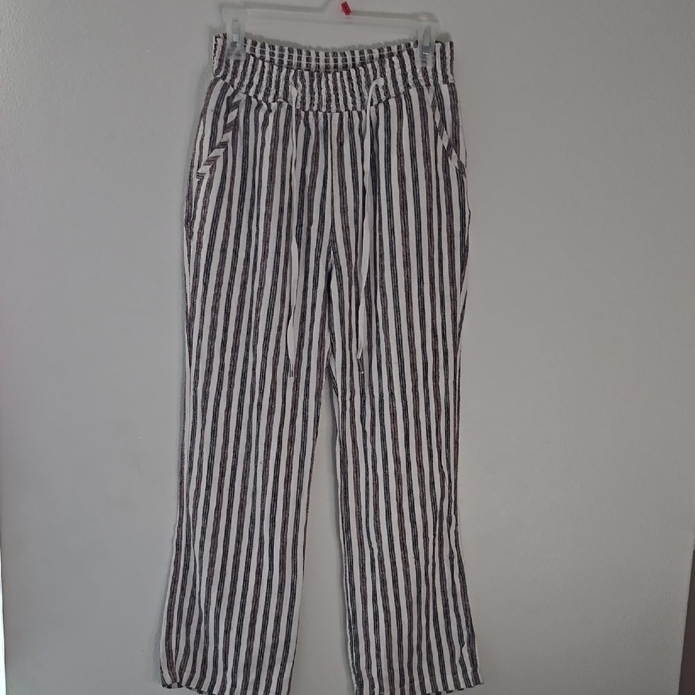 Love Tree Textured Striped Fabric